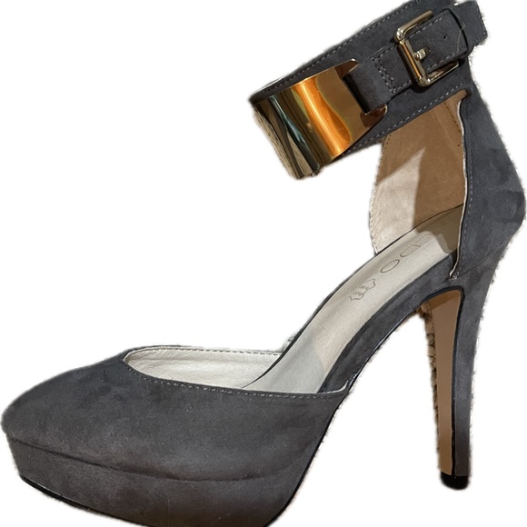 Aldo gray high heel shoes woman’s size 8 - Picture 7 of 9